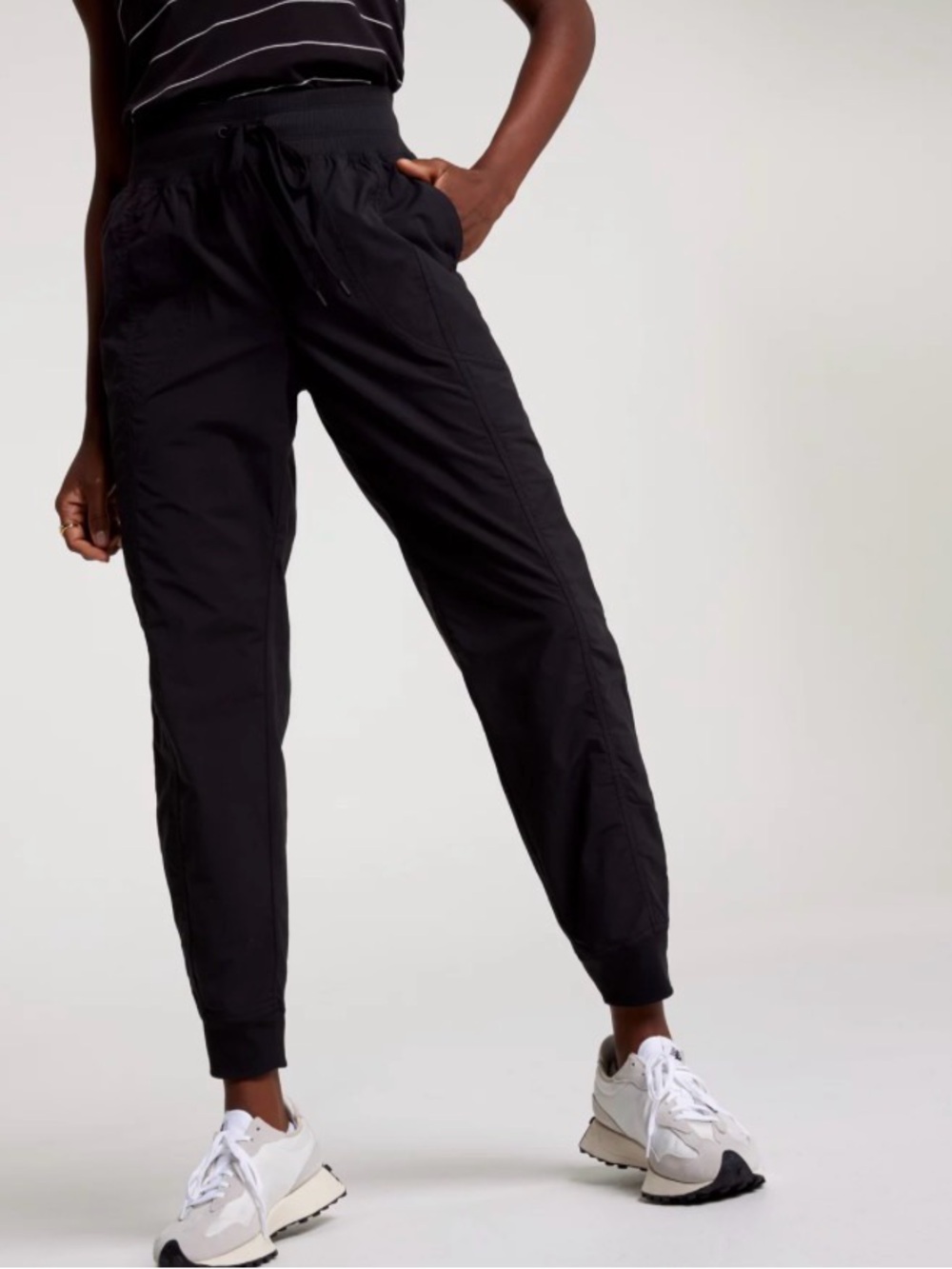 CALIA by Carrie Underwood Black Nylux Athletic Jogger Pants L